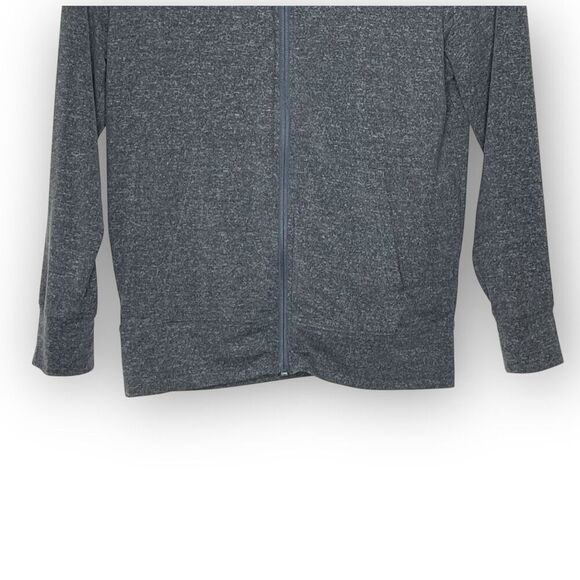 Rumi & Ryder Full Zip Hooded Long Sleeve Active Wear Gray Top Kids Size Medium - Picture 3 of 9